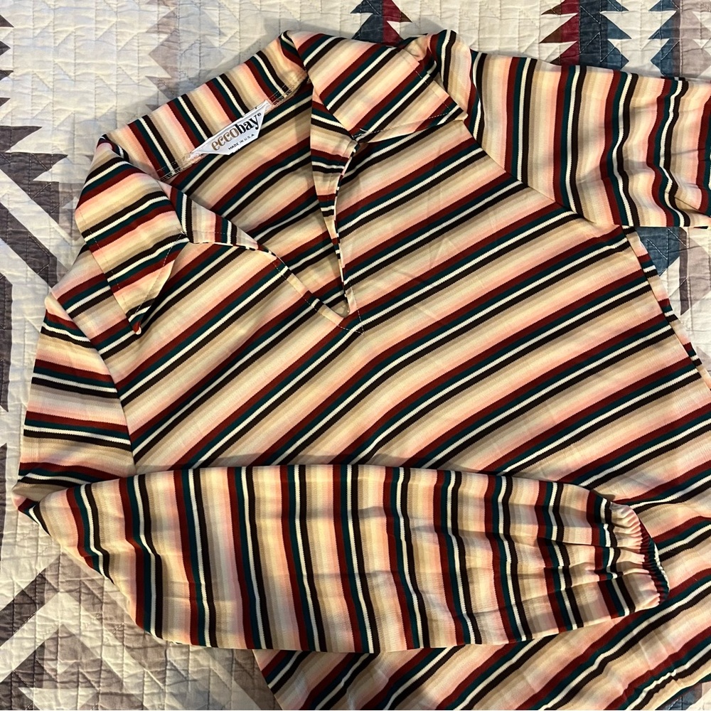 Vintage 70s Striped Top